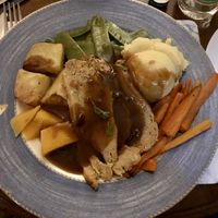 Outstanding roast seitan dinner!  at 143V in Cork