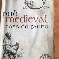 The menu  at Casa do Fauno in Sintra