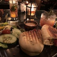 The grill tempe sandwich at Kismet Restaurant & Lounge in Ubud