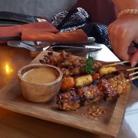 Vegetable skewers at Kismet Restaurant & Lounge in Ubud