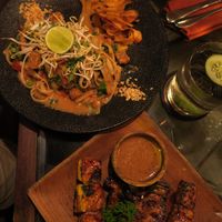 Balinese Phad thai & Sate at Kismet Restaurant & Lounge in Ubud
