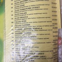 Vegetarian menu at Jasmine in Don Det