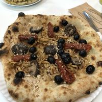 Vegan pizza  at La Pizzicata in Tirano