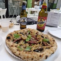 We watched it being made ... It was juicy and delicious. We also had a plate of mixed vegetables each. Wonderful meal! at La Pizzicata in Tirano