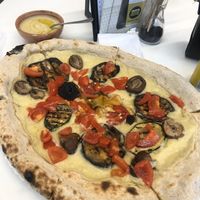 vegan pizza at La Pizzicata in Tirano