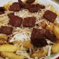 Cold oven chips. So bad. at Bread Meats Bread - Great Western in Glasgow