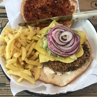 Mexicana vegan “vurger"  at Jalos in Zaragoza