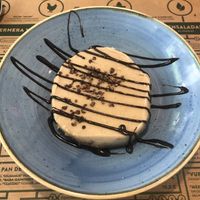 Stracciatella cake (vegan)  at Jalos in Zaragoza