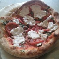 "The Vegan" personal pizza at Cafe Romeo in New Haven