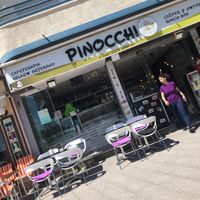 Shop front, plenty of outside seating  at Pinnochi in Calpe