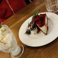 Vegan ice cream and vegan cheesecake at Liberty Grill in Cork