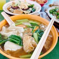Mee hoon kueh  at Guan Yin Vegetarian 观音素食 in Central Singapore