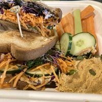 Cali Stack with hummus and seasonal veggies at Juice Pharm in Duluth