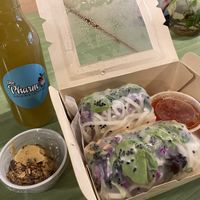 Tofu rice noodle wrap  at Juice Pharm in Duluth