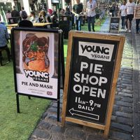 Outside at Young Vegans - Online only in East London