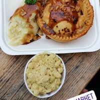 Parmigiana pie with mac and cheese at Young Vegans - Online only in East London