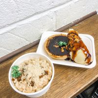 Pie of the month with mash and a side of Mac and cheese at Young Vegans - Online only in East London