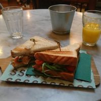 sandwich  at Strata Bakery in Barcelona