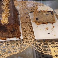 Different cakes at Strata Bakery in Barcelona