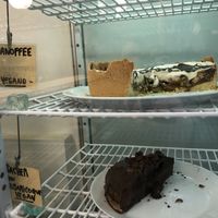 Vegan cakes  at Strata Bakery in Barcelona