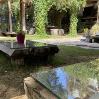 The garden at Seva Table in Dubai