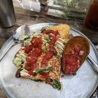 The Chickpea flower omelette  at Seva Table in Dubai