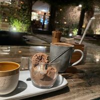 Affogato, Espresso and Chocolate Ice Cream.  at Seva Table in Dubai