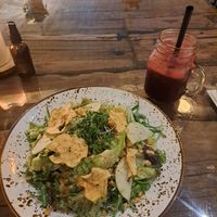 waldorf salad with melon/date/mint juice at Seva Table in Dubai