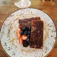 Found perdu with coconut cream on the side at Seva Table in Dubai