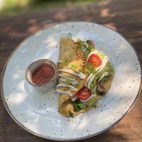 Eggless omelette   at Seva Table in Dubai