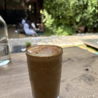 Cold pumpkin spice latte  at Seva Table in Dubai