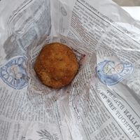 Red pesto arancino at Taste of Napoli in Bristol
