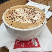 Cappuccino with oatmilk  at Taste of Napoli in Bristol