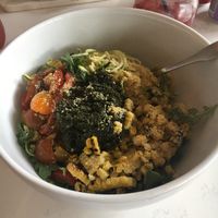 the zucchini bowl, a seasonal item.  at Properly Fueled in Bordentown