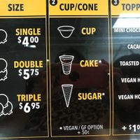 options at Mr. Dewie's Cashew Creamery in Emeryville