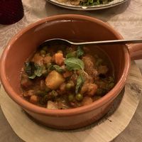 Course soya stew with veggies and mint at Rotas da Ilha Verde in Sao Miguel
