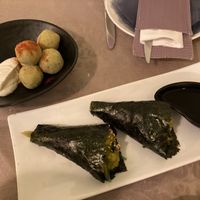 Falafels and wonton rolls at Rotas da Ilha Verde in Sao Miguel