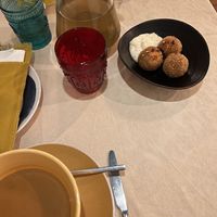 starter and ice tea (without sugar!)  at Rotas da Ilha Verde in Sao Miguel