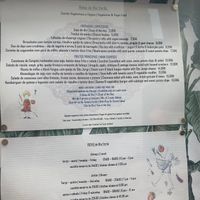 Menu   at Rotas da Ilha Verde in Sao Miguel