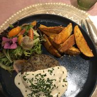 Mushroom burger  at Rotas da Ilha Verde in Sao Miguel