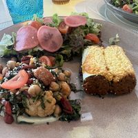 Crunchy salad with chickpea, zucchini cannelloni.  at Rotas da Ilha Verde in Sao Miguel