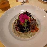 Beetroot tartare at Rotas da Ilha Verde in Sao Miguel