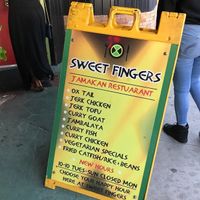 outside at Sweet Fingers Restaurant in San Leandro