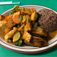 Jerk tofu  at Sweet Fingers Restaurant in San Leandro