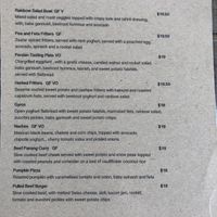 Lunch menu 17/11/2020 at Garden Grub Cafe in Wingham