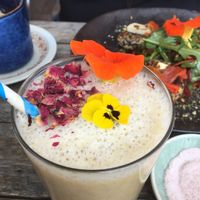 Fresh smoothie at Garden Grub Cafe in Wingham