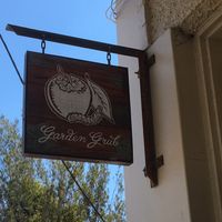 Street signage  at Garden Grub Cafe in Wingham