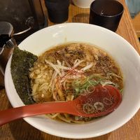 Vegan ramen with soy meat  at Kyushu Jangara Ramen - Akihabara in Tokyo