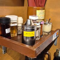 Spices at Kyushu Jangara Ramen - Akihabara in Tokyo