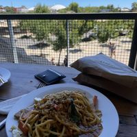 Satay noodles with mock meat at PingAn Veggie Time in Bowden